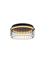Circolo Cage Flush - Black Metal & White Silicon