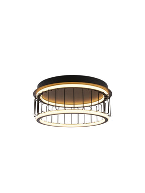 Circolo Cage Flush - Black Metal & White Silicon