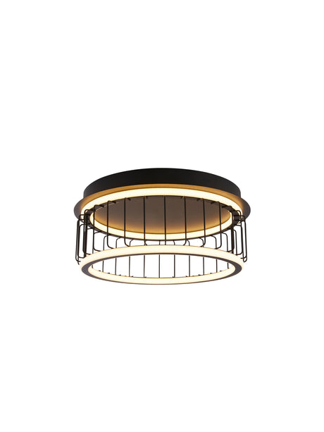Circolo Cage Flush - Black Metal & White Silicon