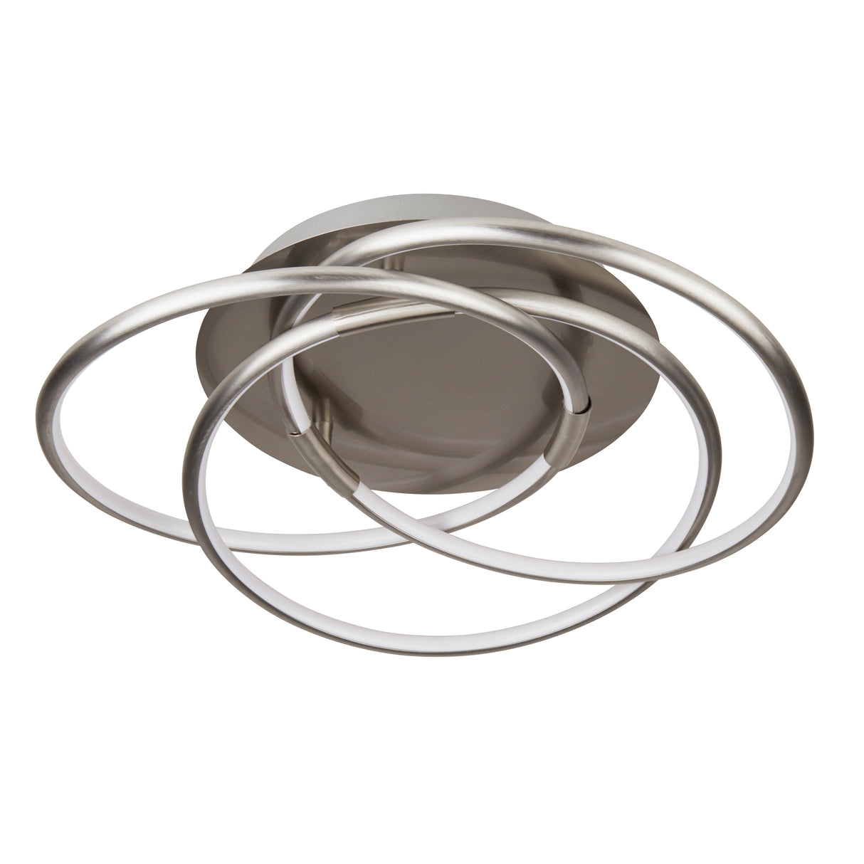 Searchlight Electric Magic LED Flush - Satin Silver 5501SS