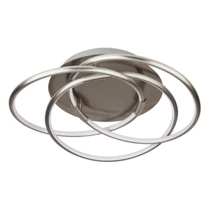 Searchlight Electric Magic LED Flush - Satin Silver 5501SS