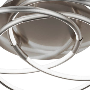Searchlight Electric Magic LED Flush - Satin Silver 5501SS