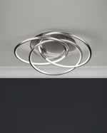 Searchlight Electric Magic LED Flush - Satin Silver 5501SS