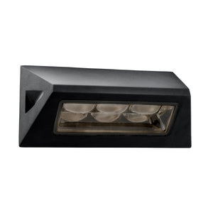 Searchlight Electric Peru LED Outdoor Wall Light  -  Black & Glass Diffuser,IP44 5513BK