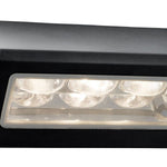 Searchlight Electric Peru LED Outdoor Wall Light  -  Black & Glass Diffuser,IP44 5513BK