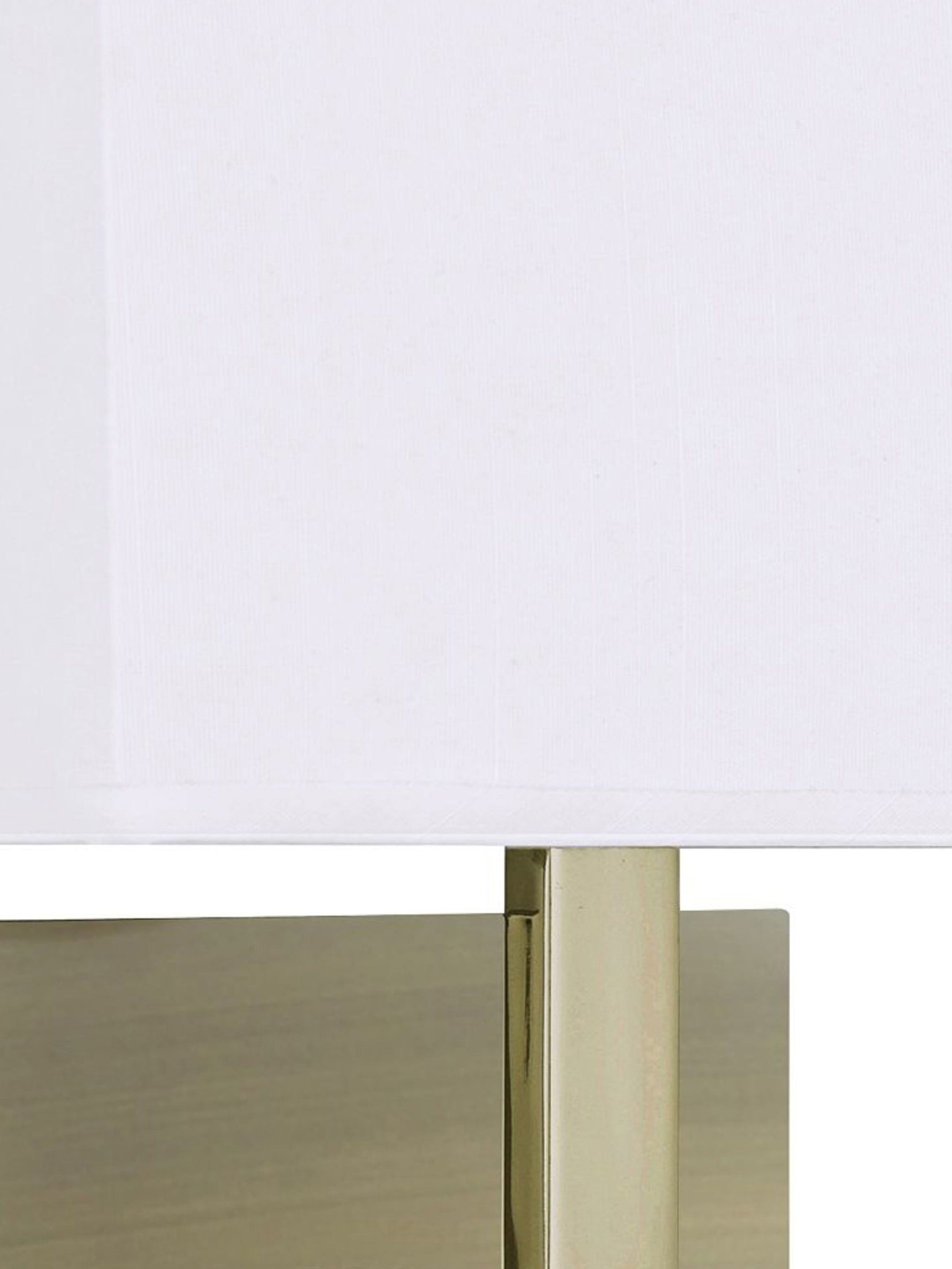 Searchlight Electric Hotel Wall Light - Antique Brass Metal & White Fabric Shade 5519AB