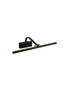 Bilbao  Picture Light - Black & Brushed Gold Metal