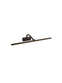 Bilbao  Picture Light - Black & Brushed Gold Metal