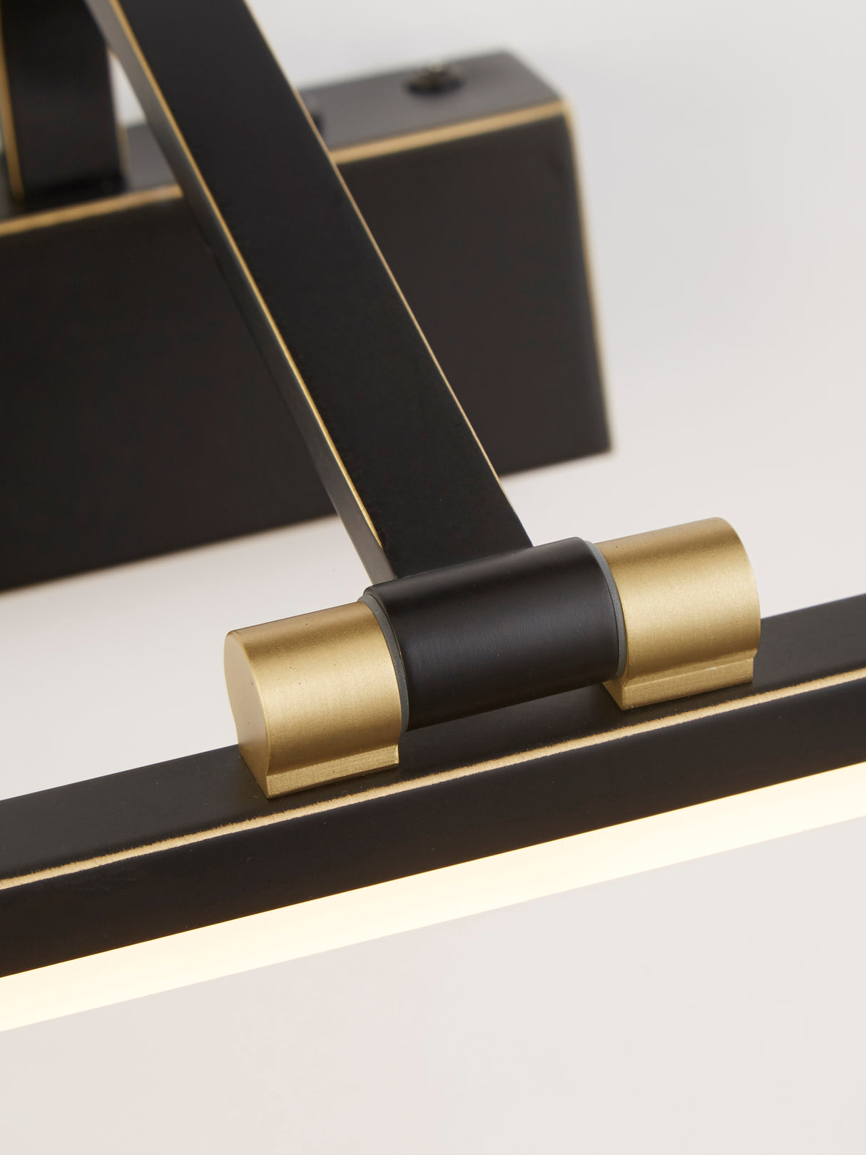 Searchlight Electric Bilbao  Picture Light - Black & Brushed Gold Metal 5551-70BG