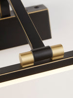 Searchlight Electric Bilbao  Picture Light - Black & Brushed Gold Metal 5551-70BG