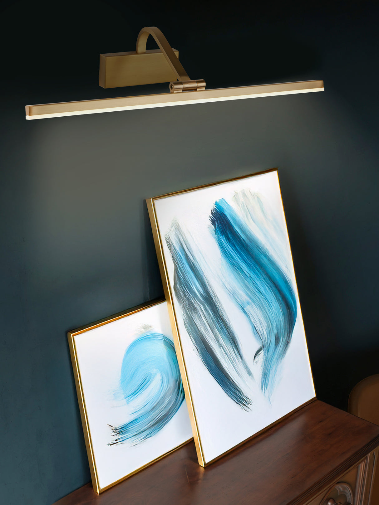 Searchlight Electric Bilbao  Picture Light - Satin Brass Metal 5551-70SB