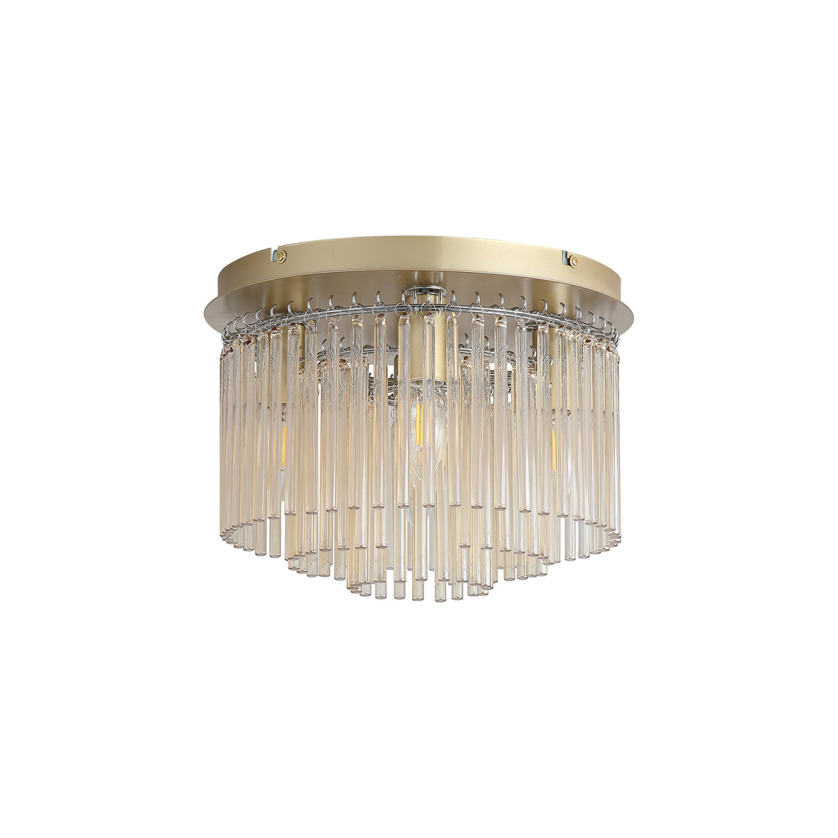 Searchlight Electric Swizzle 5Lt Flush, Gold Metal with Champagne Rods 55620-320CP