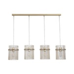 Searchlight Electric Swizzle 4Lt Bar Pendant,  Gold Metal with Champagne Rods 55620-4CP