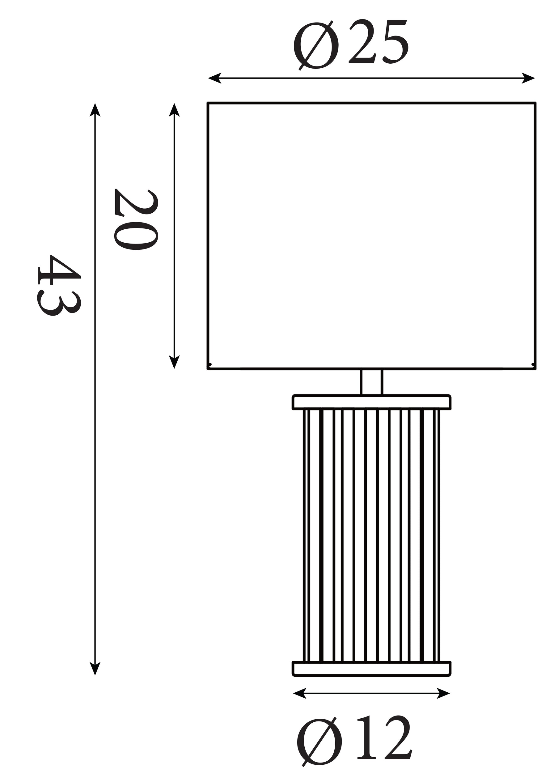 Searchlight Electric Swizzle 1Lt Table Lamp, Matt Black Metal and White Shade 55623SM