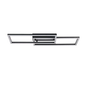Searchlight Electric Ovaloid LED Flush. Matt Black 55624BK