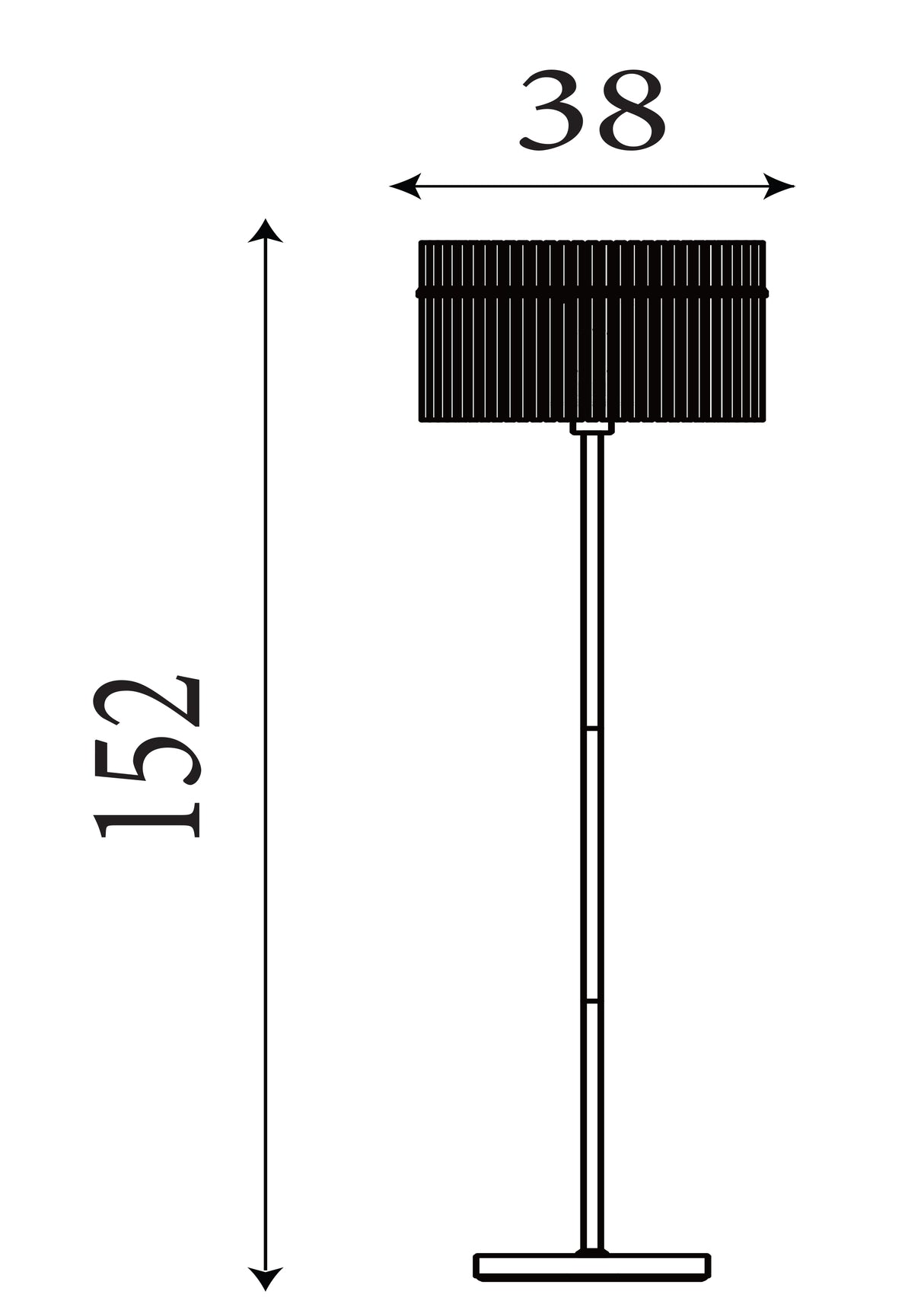Searchlight Electric Swizzle 1Lt Floor Lamp, Gold Metal with Champagne Rods 55626CP