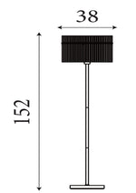 Searchlight Electric Swizzle 1Lt Floor Lamp, Matt Black Metal with Smoked Rods 55626SM