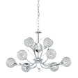 Bellis II 9Lt Pendant - Chrome & Clear Glass