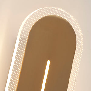 Searchlight Electric Couper LED Wall Light, Satin Brass Metal with Clear Acrylic 55911SB