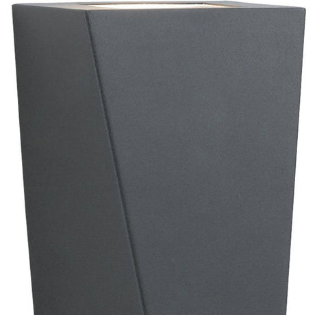 Searchlight Electric Sheffield Outdoor Wall Light  - Black Metal & Glass 5600-2BK-LED