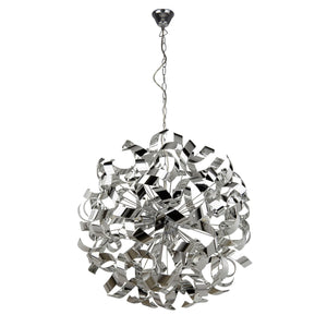 Searchlight Electric Curls 6Lt Pendant - Chrome Metal 5686-6CC