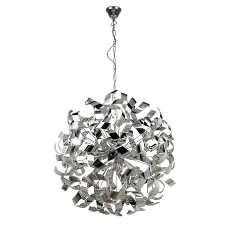 Searchlight Electric Curls 6Lt Pendant - Chrome Metal 5686-6CC