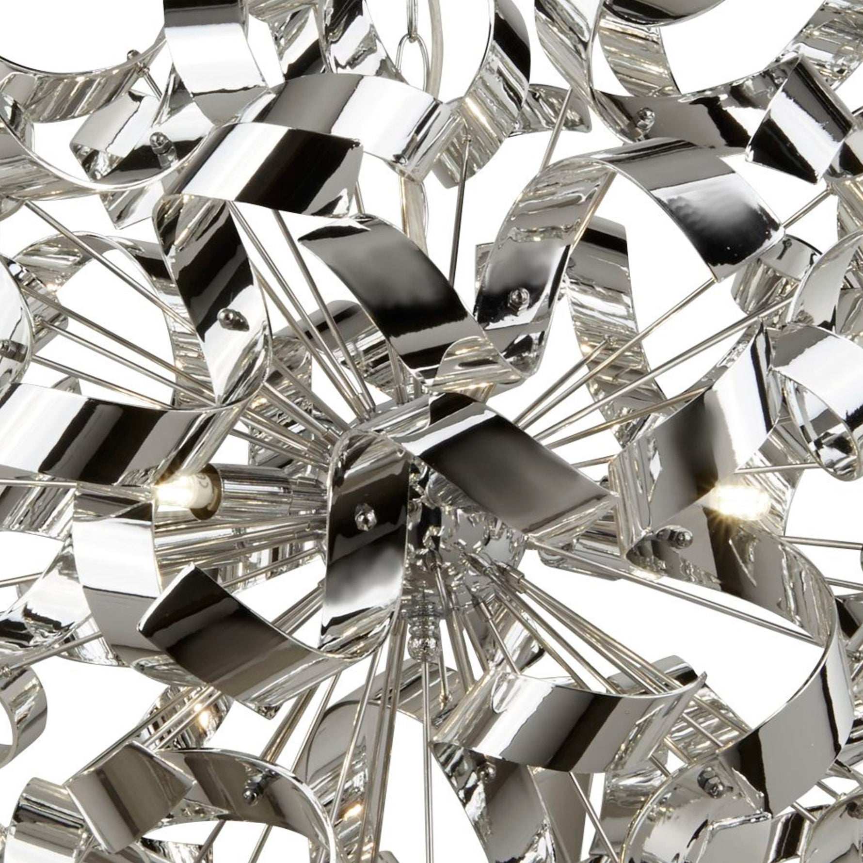 Searchlight Electric Curls 6Lt Pendant - Chrome Metal 5686-6CC