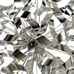 Searchlight Electric Curls 6Lt Pendant - Chrome Metal 5686-6CC