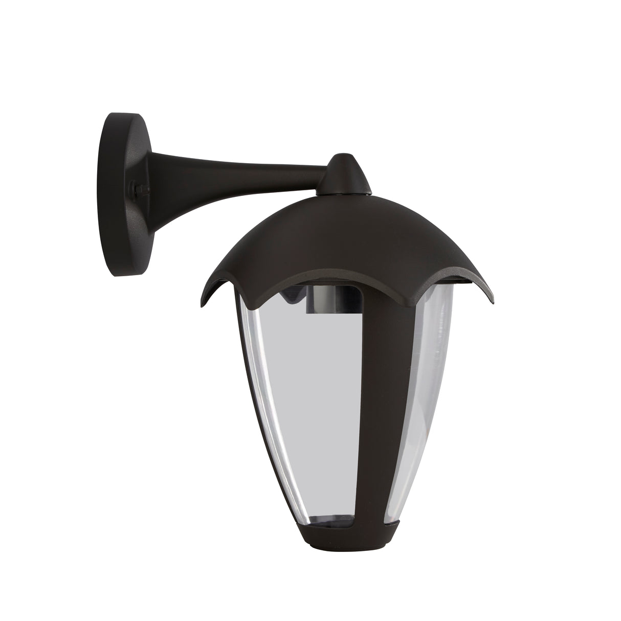 Searchlight Electric Bluebell Outdoor Wall Light - Grey Metal & Clear Polycarb 57891GY