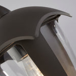 Searchlight Electric Bluebell Outdoor Wall Light - Grey Metal & Clear Polycarb 57891GY