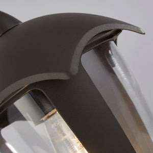 Searchlight Electric Bluebell Outdoor Wall Light - Grey Metal & Clear Polycarb 57891GY