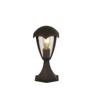 Bluebell Outdoor Post - Grey Metal & Clear Polycarb