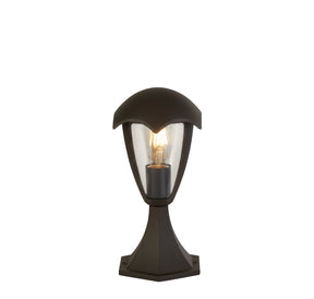 Bluebell Outdoor Post - Grey Metal & Clear Polycarb