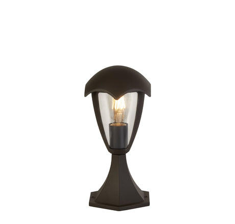 Bluebell Outdoor Post - Grey Metal & Clear Polycarb