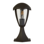 Searchlight Electric Bluebell Outdoor Post - Grey Metal & Clear Polycarb 57892-300