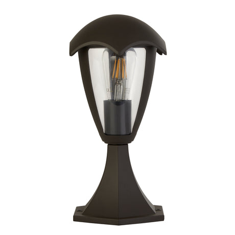 Searchlight Electric Bluebell Outdoor Post - Grey Metal & Clear Polycarb 57892-300