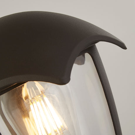 Searchlight Electric Bluebell Outdoor Post - Grey Metal & Clear Polycarb 57892-300