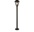 Bluebell Outdoor Post - Grey Metal & Clear Polycarb
