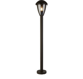 Bluebell Outdoor Post - Grey Metal & Clear Polycarb