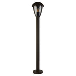 Searchlight Electric Bluebell Outdoor Post - Grey Metal & Clear Polycarb 57892-970