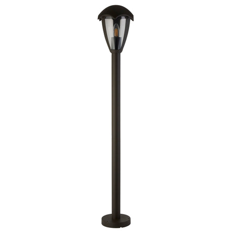 Searchlight Electric Bluebell Outdoor Post - Grey Metal & Clear Polycarb 57892-970