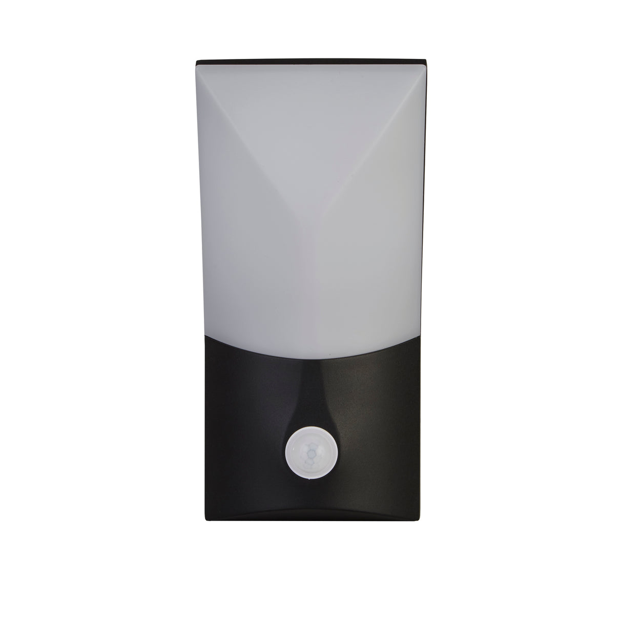 Searchlight Electric Copenhagen Wall Light - Black Metal & Opal Polycarbonate 58321BK