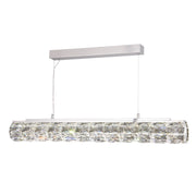 Remy LED Pendant - Chrome & Clear Crystal Trim