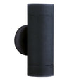 Metro Outdoor Wall Light - Silk Black Metal & Glass