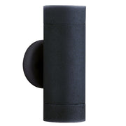 Metro Outdoor Wall Light - Silk Black Metal & Glass