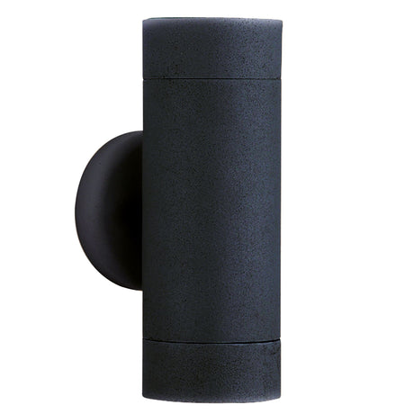 Metro Outdoor Wall Light - Silk Black Metal & Glass