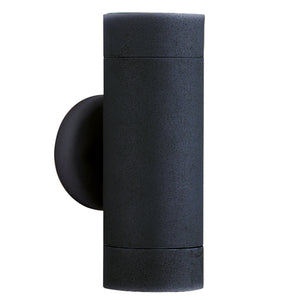 Searchlight Electric Metro Outdoor Wall Light - Silk Black Metal & Glass 6009-2BK-LED