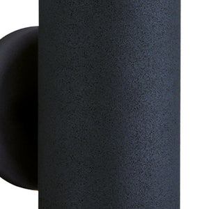 Searchlight Electric Metro Outdoor Wall Light - Silk Black Metal & Glass 6009-2BK-LED