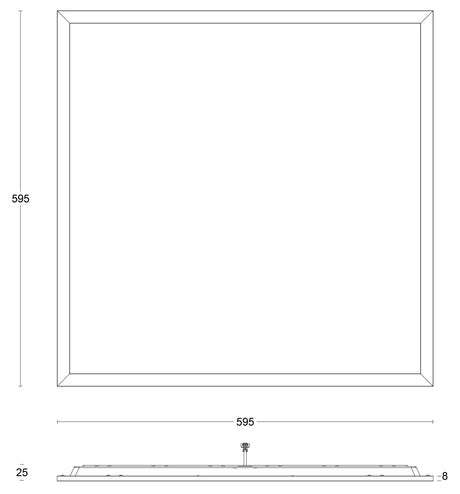 JCC Lighting JC080215 Skytile Base 600x600mm 16W IP40 CCT 3000/4000/5700K TP(a)