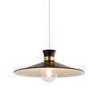 Balham Pendant - Black & Gold Metal